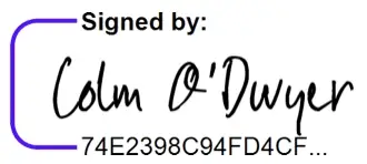 Colm's Signature
